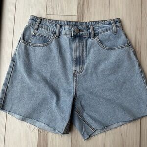 Casual Light Blue Denim Women's Jean Shorts